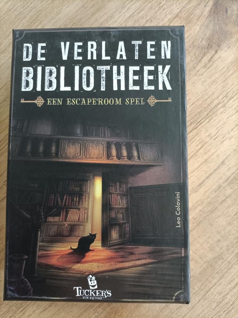 De verlaten bibliotheek escaperoomspel(niet gebruikt), Ophalen, Nieuw