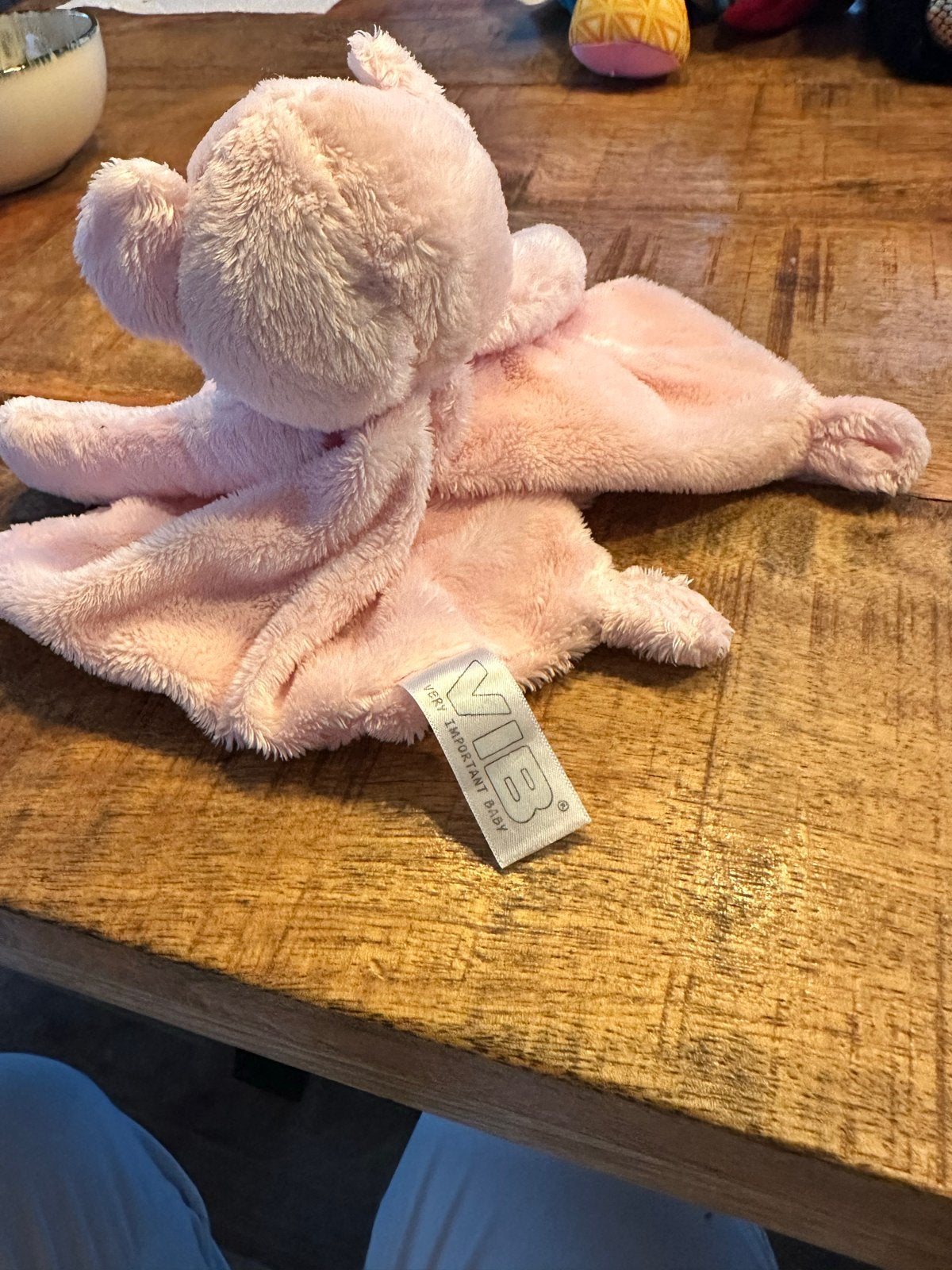 VIB Knuffeldoekje Aap Roze - Zo goed als nieuw, Ophalen of Verzenden, Zo goed als nieuw, Overige typen