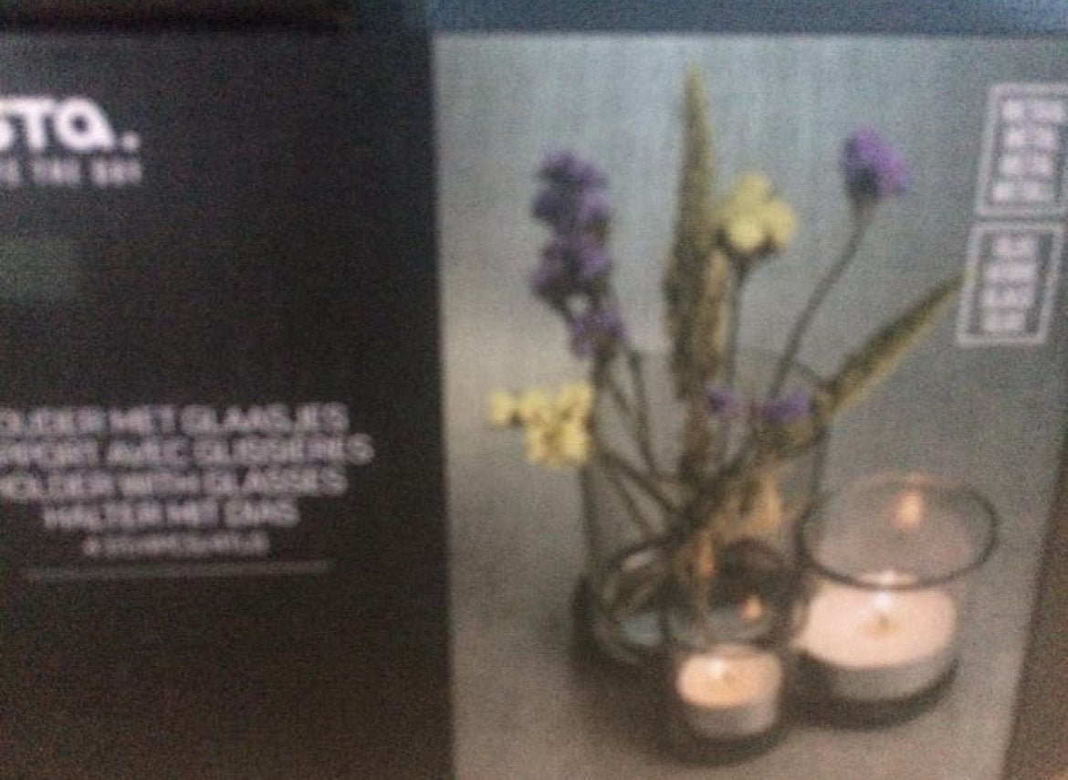 Nieuw Gusta 4 delige set glazen windlicht waxine houders, Ophalen of Verzenden, Nieuw, Overige materialen