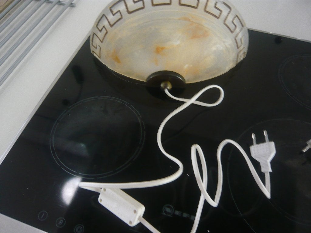 wandlamp Rabolux, Huis en Inrichting, Glas, Wandlamp, Geel, Gebruikt