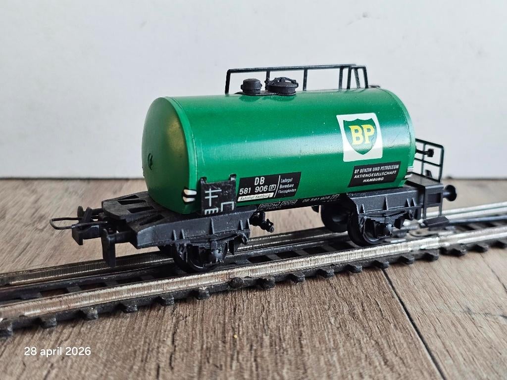Modeltrein Ho TRIX-EXPRESS 3 rail syst. ketelwagen, wagon BP, Gelijkstroom, Trix, Wagon, Ophalen of Verzenden