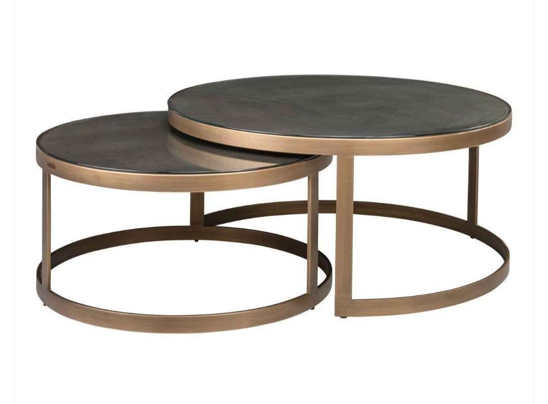 TEKOOP GEVRAAGD Richmond bloomville salontafel + glass tops, 50 tot 100 cm, Modern, Luxe, Glamour, Zo goed als nieuw, Minder dan 50 cm