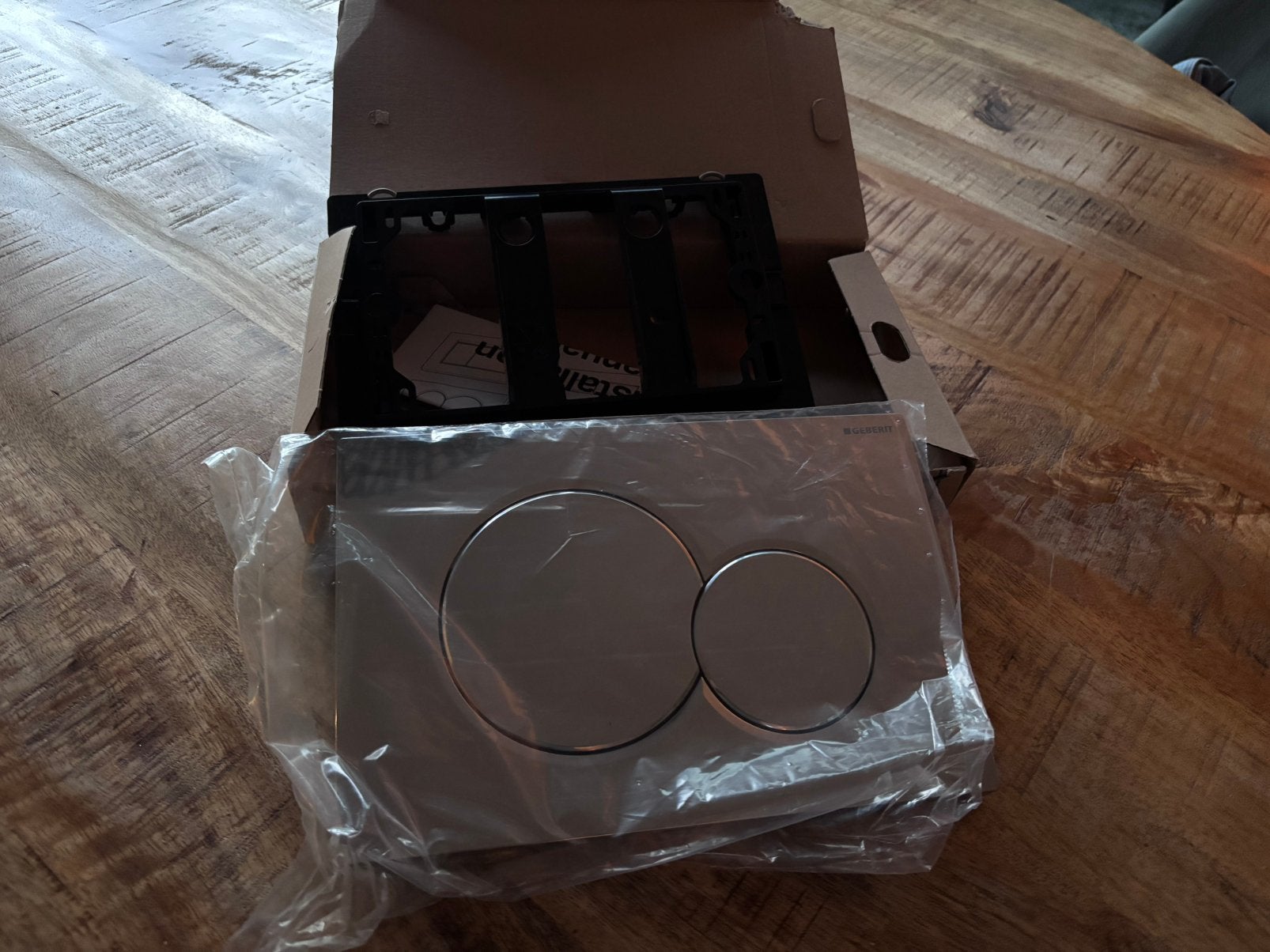 Geberit bedieningspaneel Chrome, Ophalen of Verzenden, Nieuw, Toilet