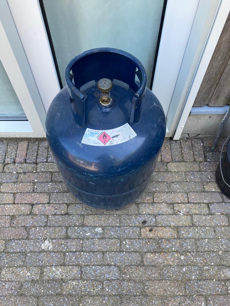 Gasfles leeg, Caravans en Kamperen, Kampeeraccessoires, Ophalen of Verzenden, Zo goed als nieuw