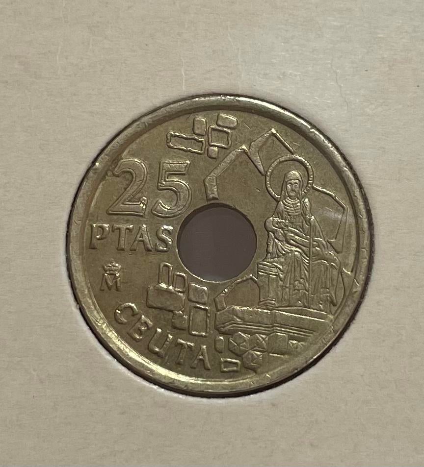 25 pesetas Spanje 1998, Ophalen of Verzenden, Overige landen
