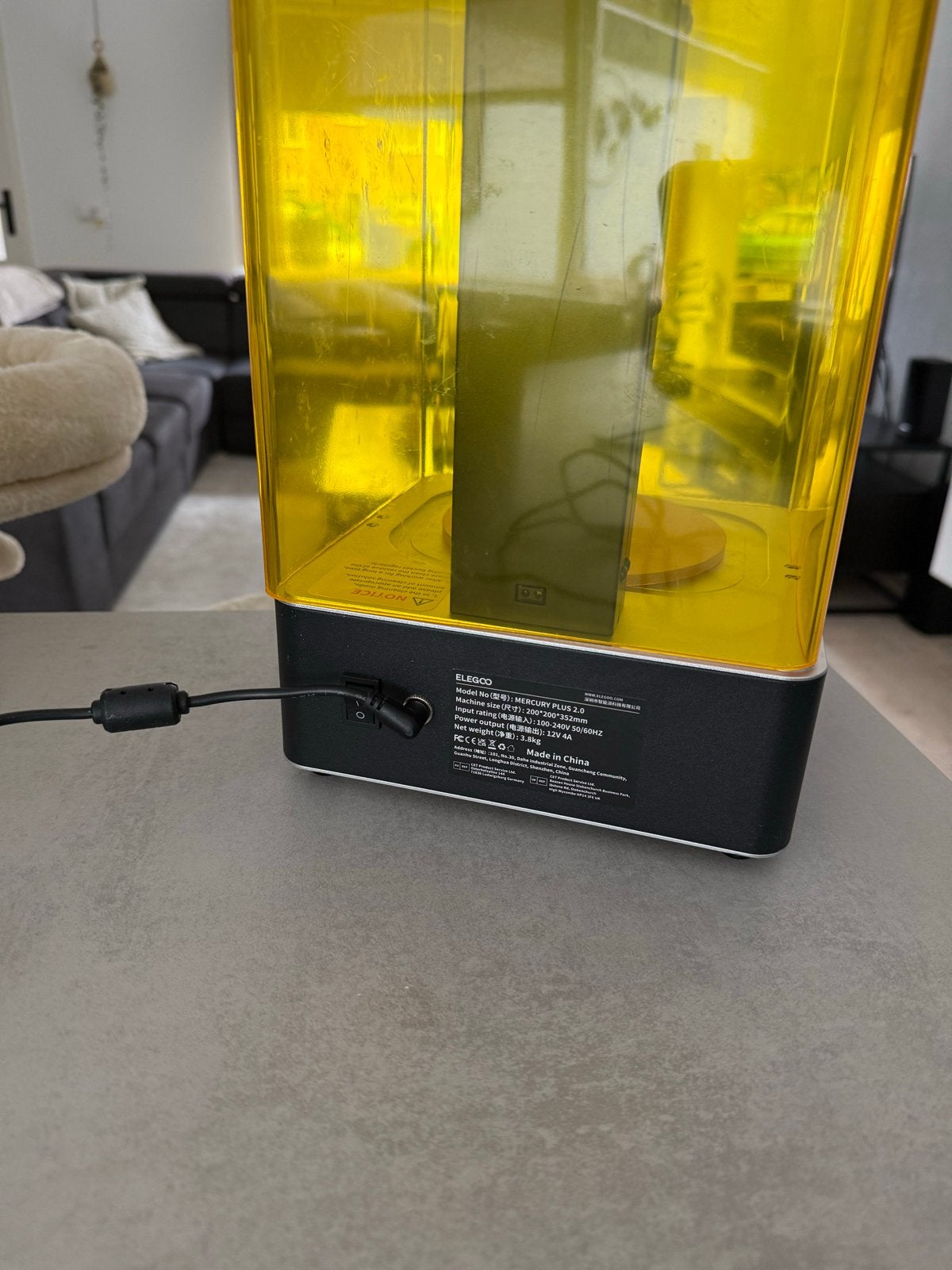 Elegoo Mercury Plus 2.0 - Resin 3D Printer Curing Station, Ophalen, Zo goed als nieuw, Resin/Hars