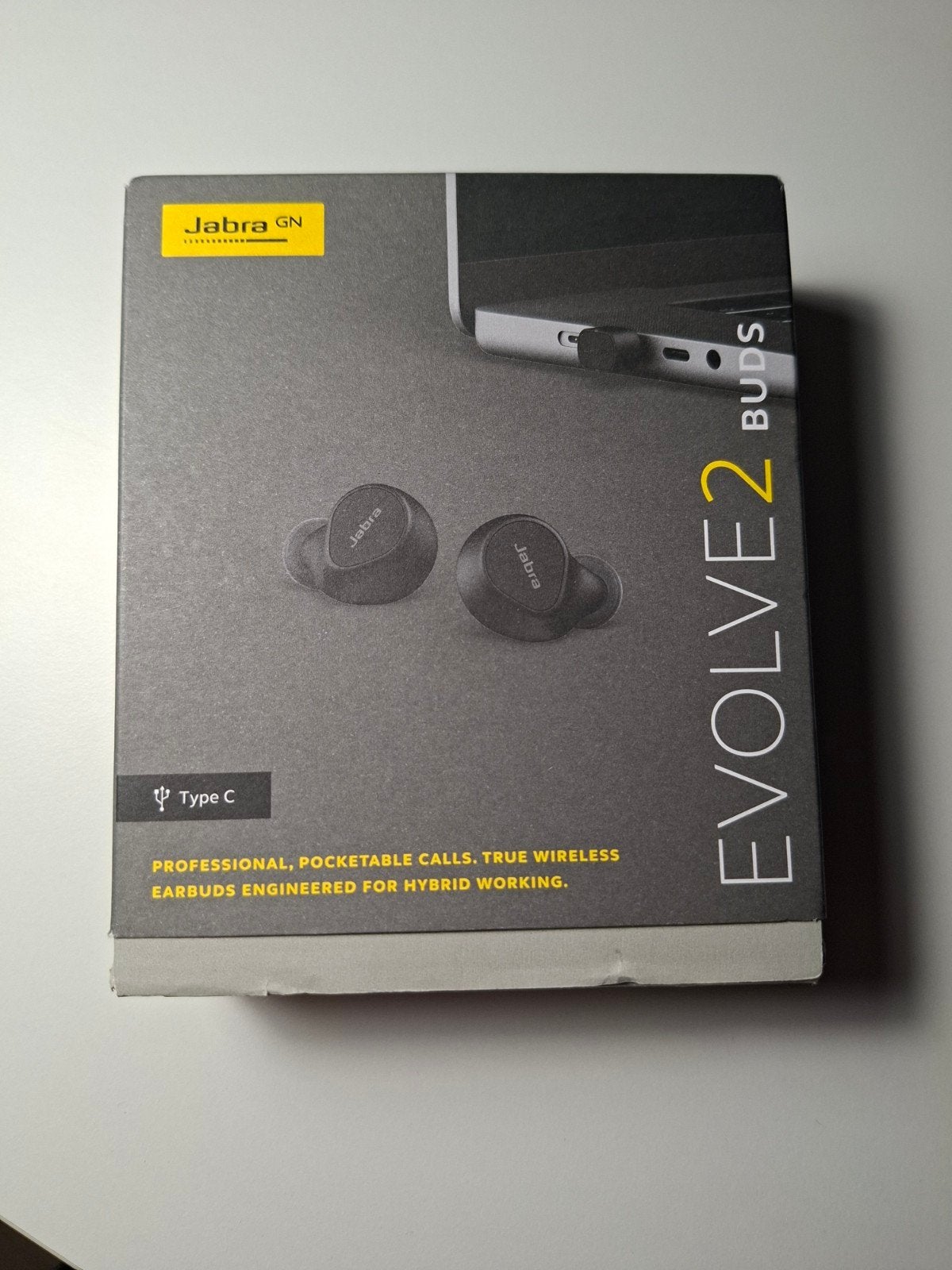 Jabra Evolve2 Buds USB-C MS - Nieuw in doos, Nieuw, Ophalen of Verzenden, Jabra, Zwart