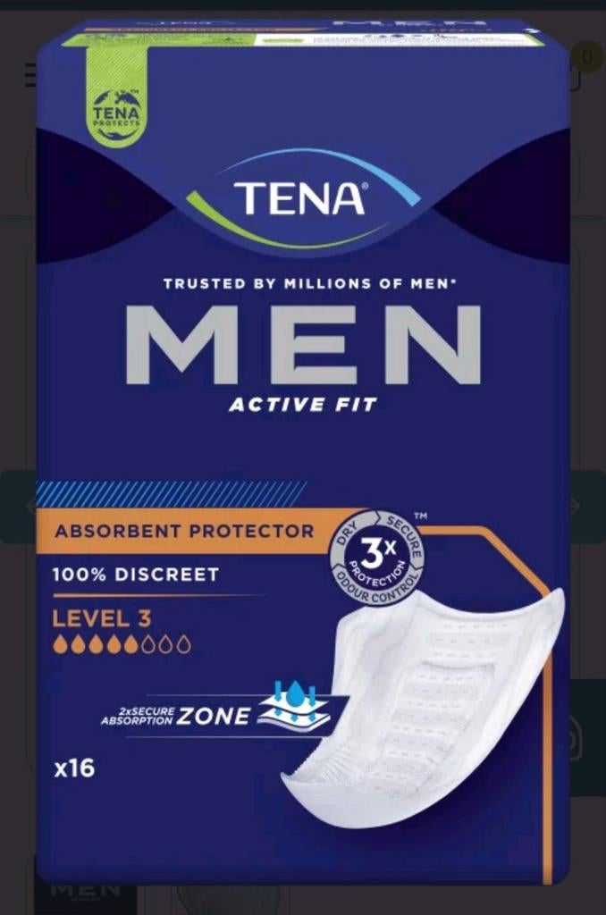 TENA Men Level 3 €8.25 p.pak /korting bij afname meer pakken, Ophalen of Verzenden, Nieuw