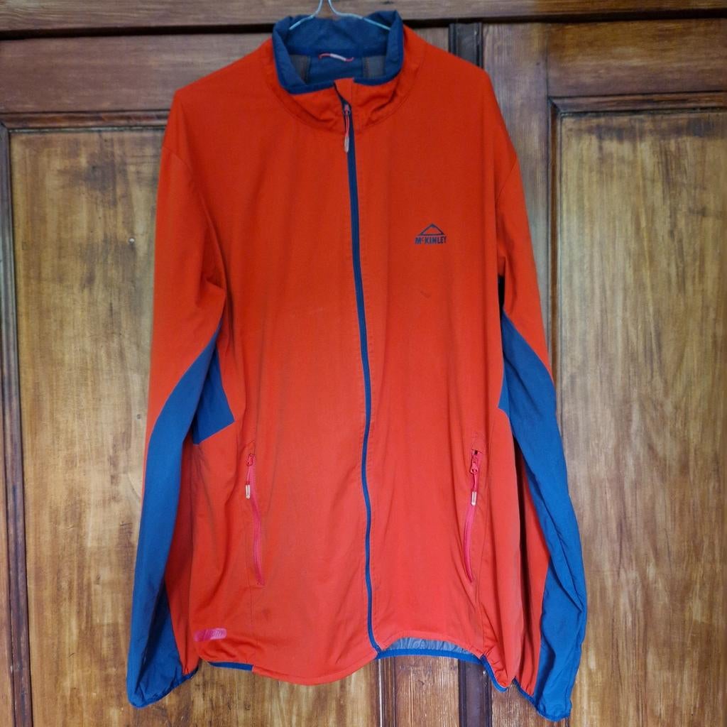 McKinley Ventmax Elite Outdoor Jas - Oranje/Blauw - XXL, Wandelen of Outdoor, Maat 56/58 (XL), Oranje, Ophalen of Verzenden