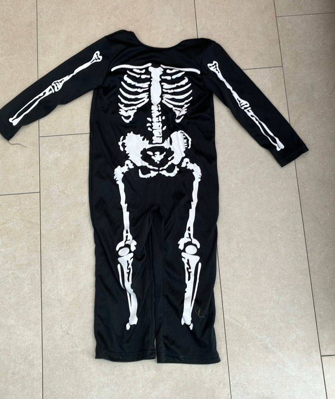 Halloween skeletpak 104-110, Ophalen of Verzenden, Zo goed als nieuw, 104 of kleiner, Jongen of Meisje
