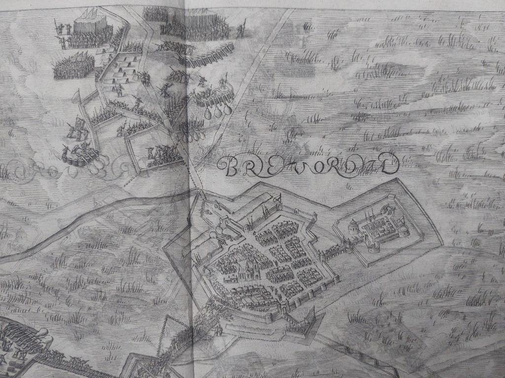 90 / Bredevoort - Bredevordia Aalten Kopergravure uit 1615, Antiek en Kunst, Ophalen of Verzenden