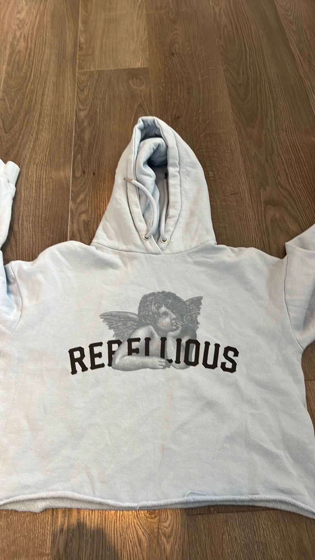 Baby blauwe blote buik trui / hoody xxs, Ophalen of Verzenden, Zo goed als nieuw, Meisje, Trui of Vest