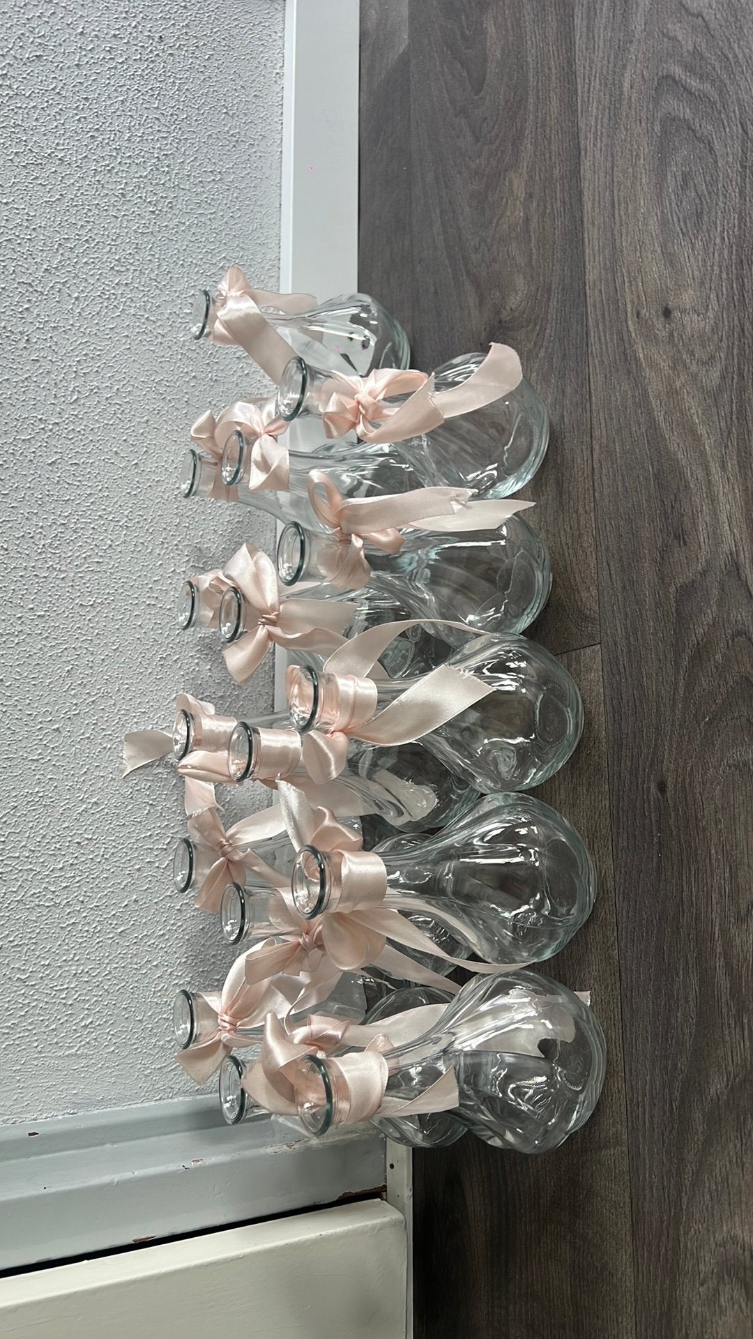 16 glaas vazen voor gelegenheid  bruiloft of babyshower, Ophalen, Zo goed als nieuw