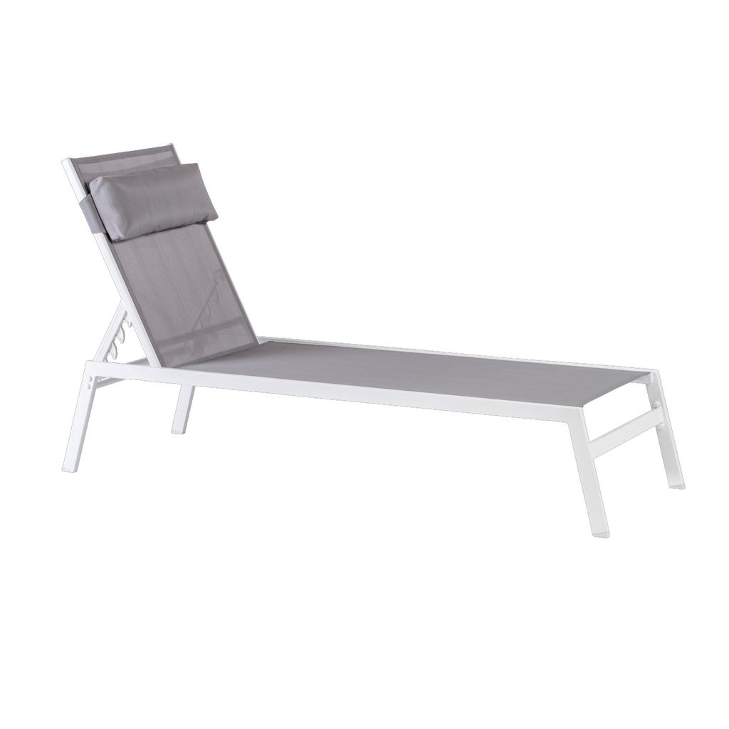 2x ligbed nieuw in doos 2voor €100, Tuin en Terras, Ligbedden, Ophalen, Zo goed als nieuw, Aluminium