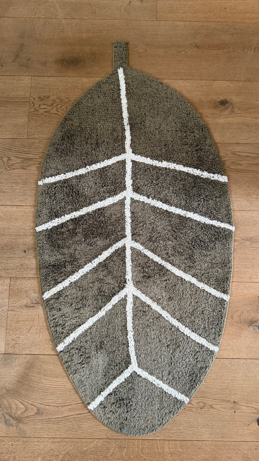 Tapis Petit Kinderkleed Bladvorm Groen, 100 tot 150 cm, Zo goed als nieuw, Overige vormen, Groen
