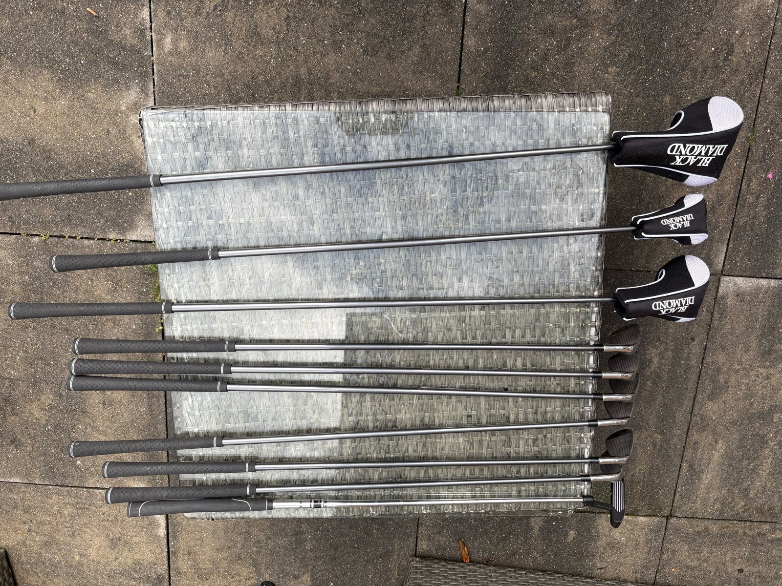 Complete Black Diamond golfset (linkshandig), Sport en Fitness, Ophalen, Gebruikt, Set, Overige merken