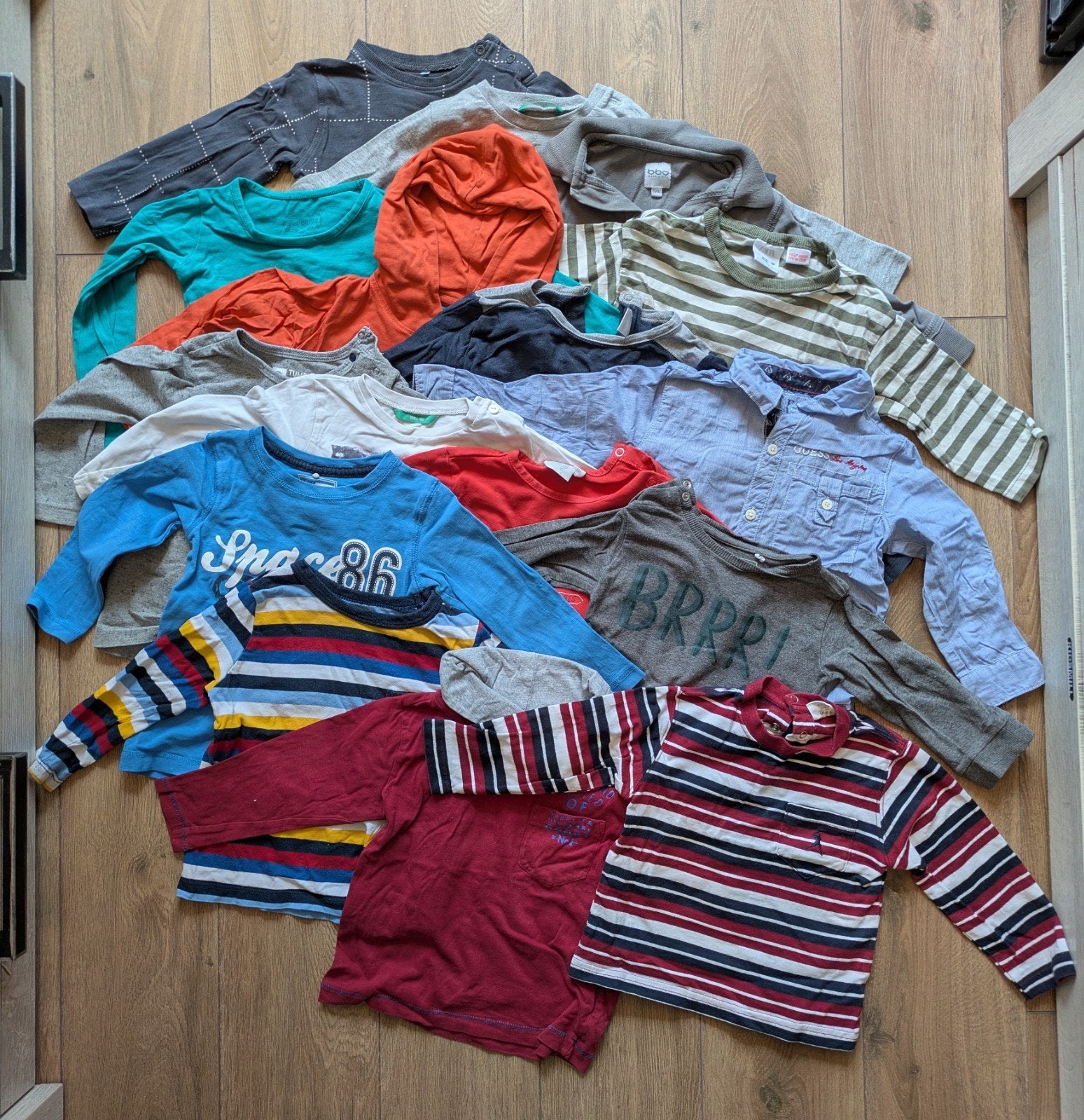 16 shirts maat 86 diverse merken, Ophalen, Gebruikt, Overige maten