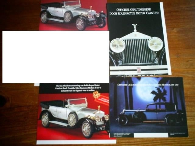 Rolls Royce Folders, Verzenden, Zo goed als nieuw, Overige merken