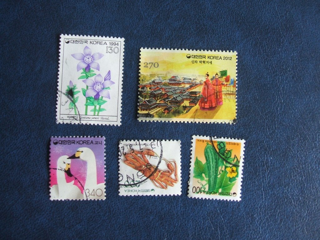 Zuid-Korea diverse zegels, Ophalen of Verzenden, Gestempeld, Oost-Azië
