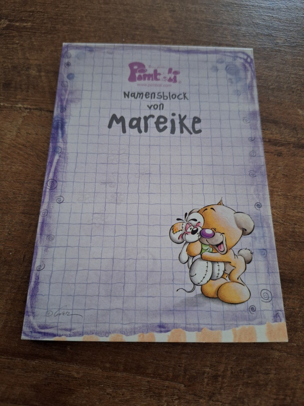 Diddl-Pimboli naamblokje Generatie 3, Verzamelen, Ophalen of Verzenden, Pimboli, Gebruikt, Papier, Kaart of Schrift