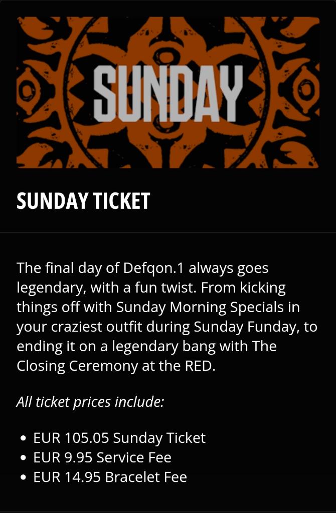 2x Defqon 1 sunday tickets €105/st - nog te personaliseren!, Twee personen
