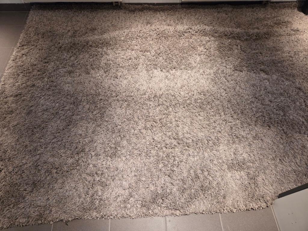 Grijs vloerkleed 2x3 meter, zware kwaliteit, Ophalen, Gebruikt, 200 cm of meer, 200 cm of meer