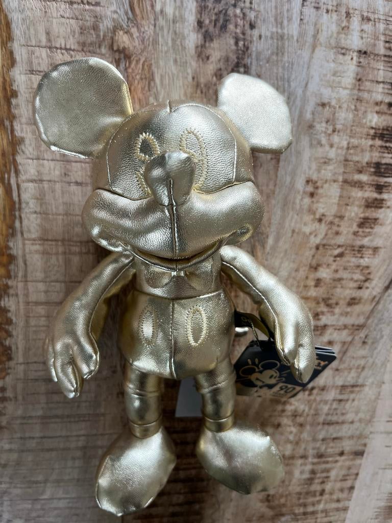 Disney Mickey Mouse 90 jaar Gold Collection Limited Edition, Verzamelen, Disney, Ophalen of Verzenden, Mickey Mouse, Nieuw, Knuffel