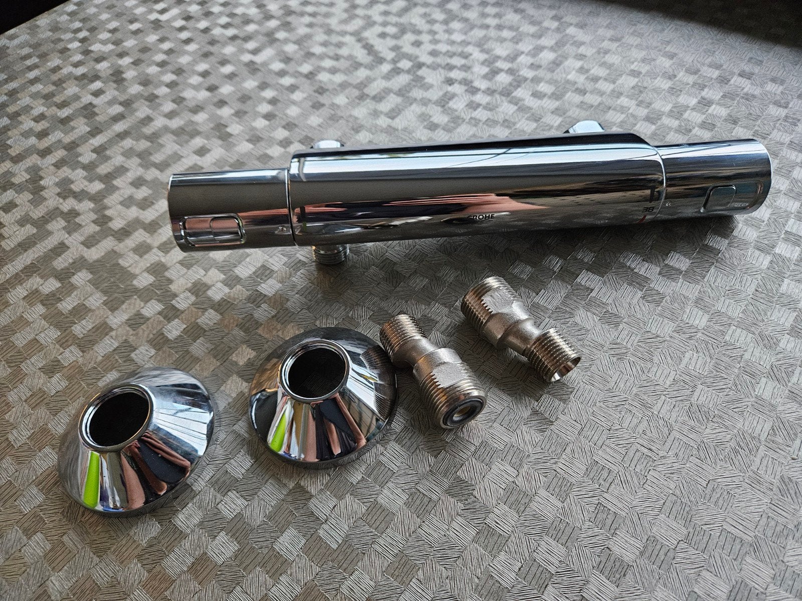 Grote Grohe Thermostaatkraan - Chroom, Ophalen of Verzenden, Zo goed als nieuw, Chroom, Kraan