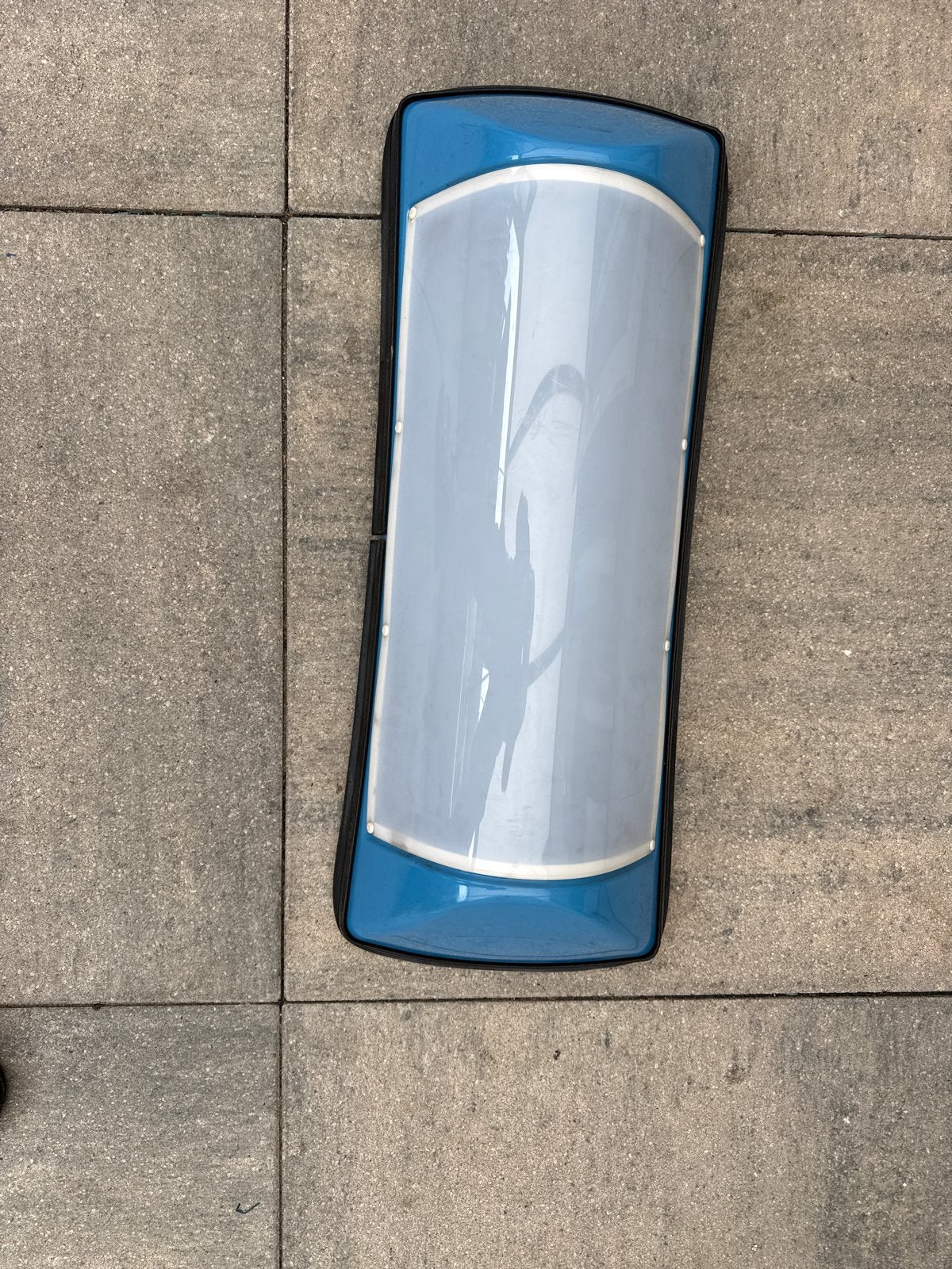 Lange taxi daklicht - Blauw met wit, Auto diversen, Auto-accessoires, Ophalen, Gebruikt