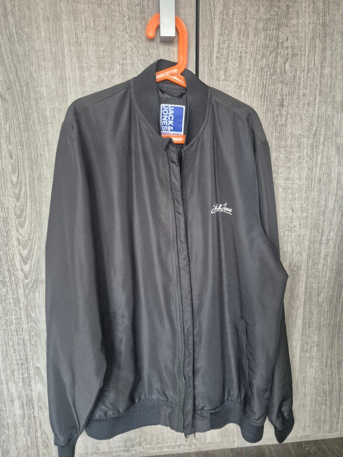 Jack & Jones Zwarte zomerjas Maat 164, Ophalen of Verzenden, Zo goed als nieuw, Jas, Jongen
