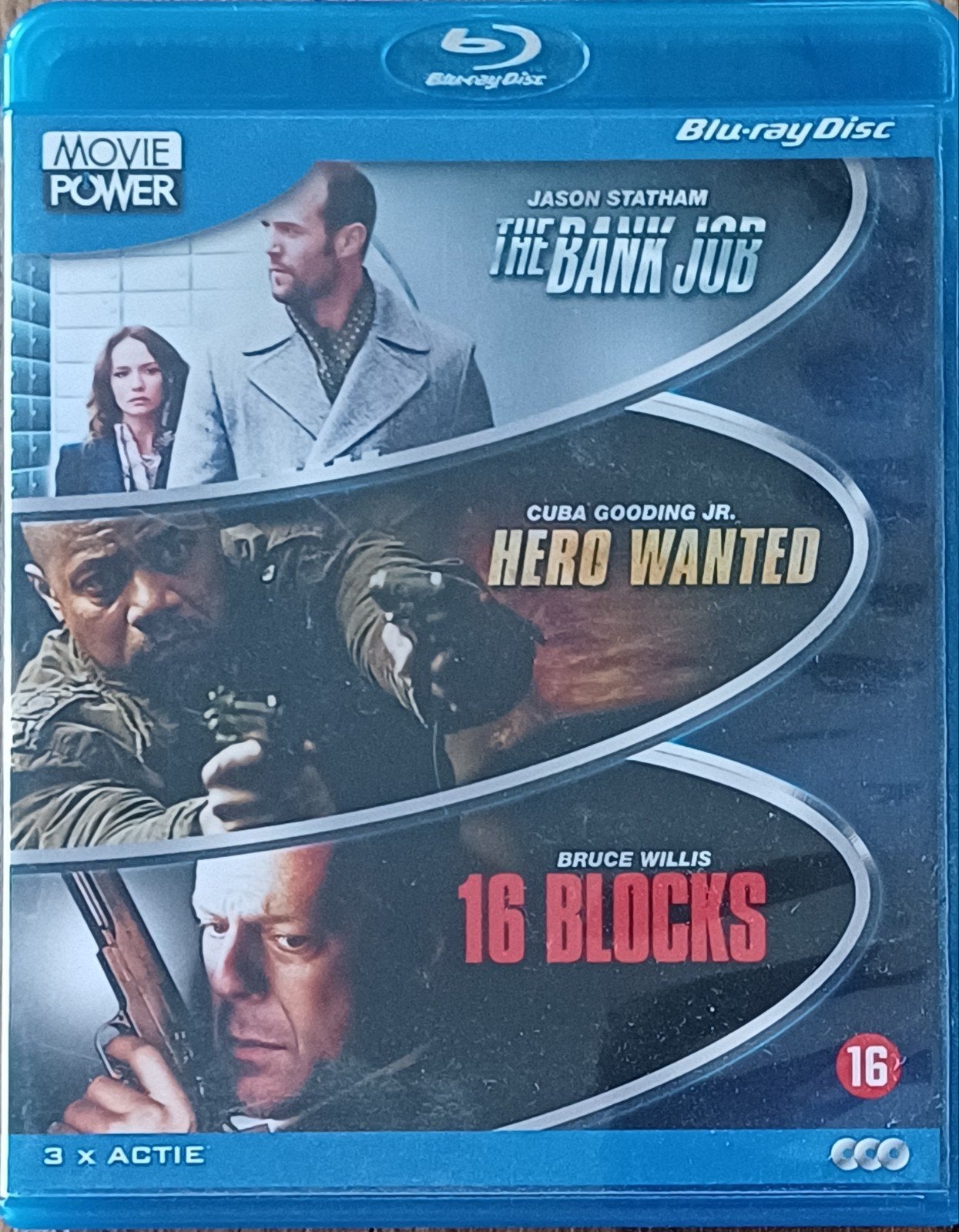 Movie Power - 3x actie - Blu-Ray, Actie, Ophalen of Verzenden, Zo goed als nieuw, Blu-ray