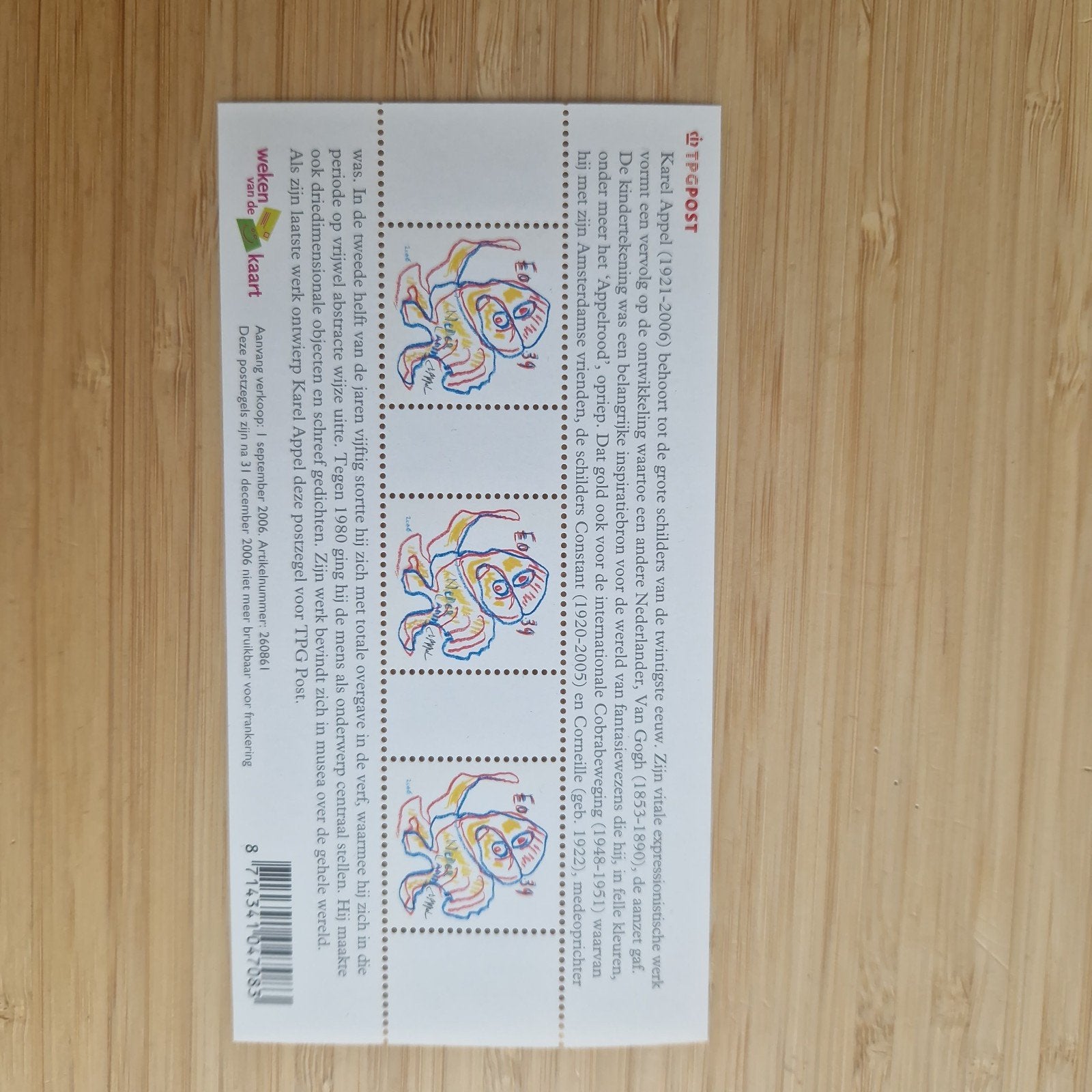 postfrisse postzegels Week van de kaart, Ophalen of Verzenden