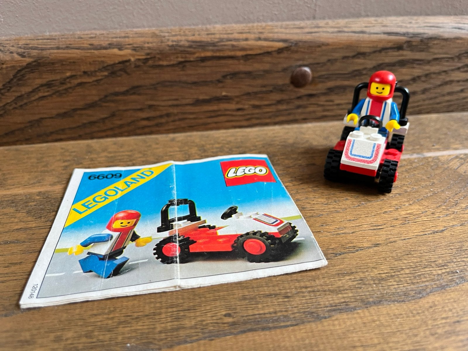 Lego 6609 LEGOLAND racer met minifigure COMPLEET, Compleet, Gebruikt, Lego, Ophalen of Verzenden