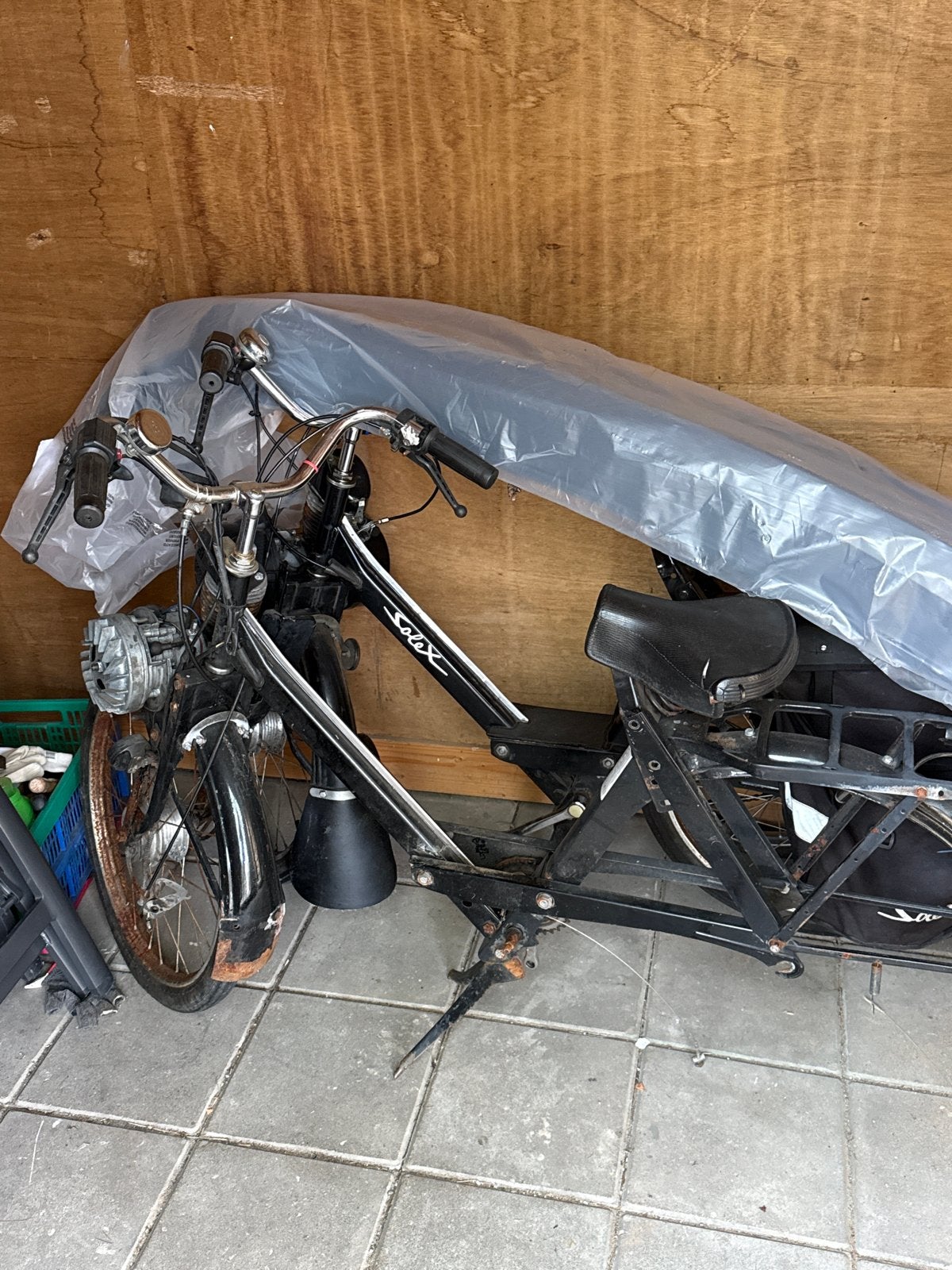 Zwarte Solex bromfiets, opknapper, Ophalen of Verzenden, Gebruikt, Oto