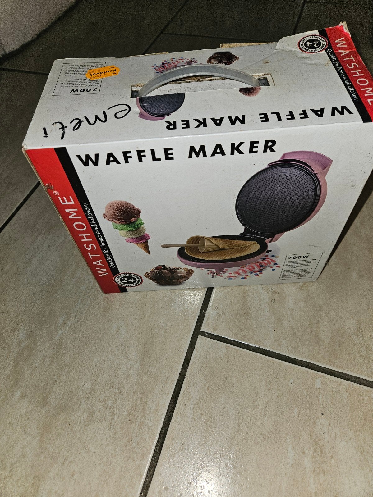 Wafel maker, Ophalen, Nieuw