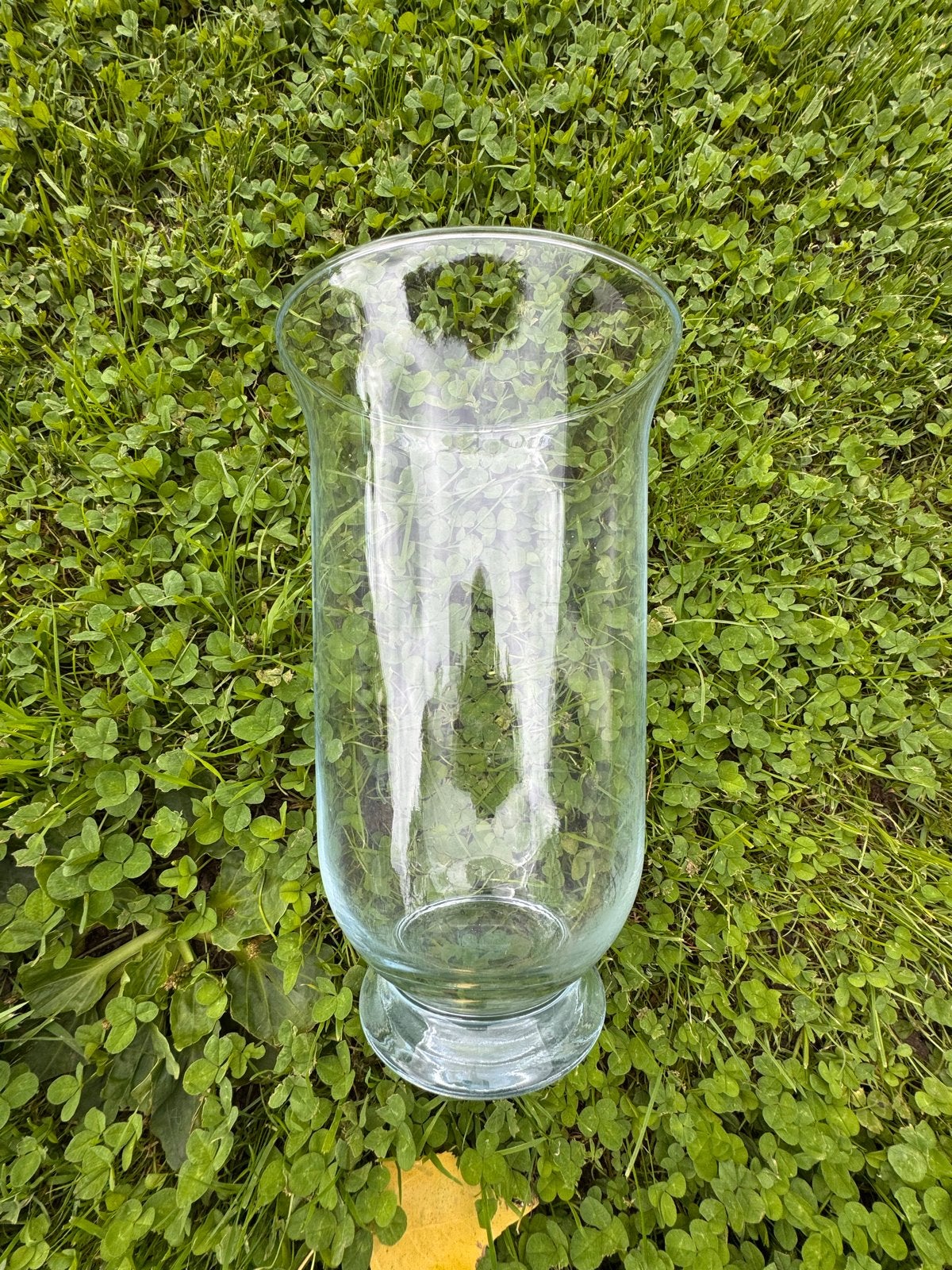 Glazen Vaas/Windlicht 14,5x25cm - Nieuw (Oude Winkelvoorraad, Ophalen of Verzenden, Nieuw, Transparant, Glas