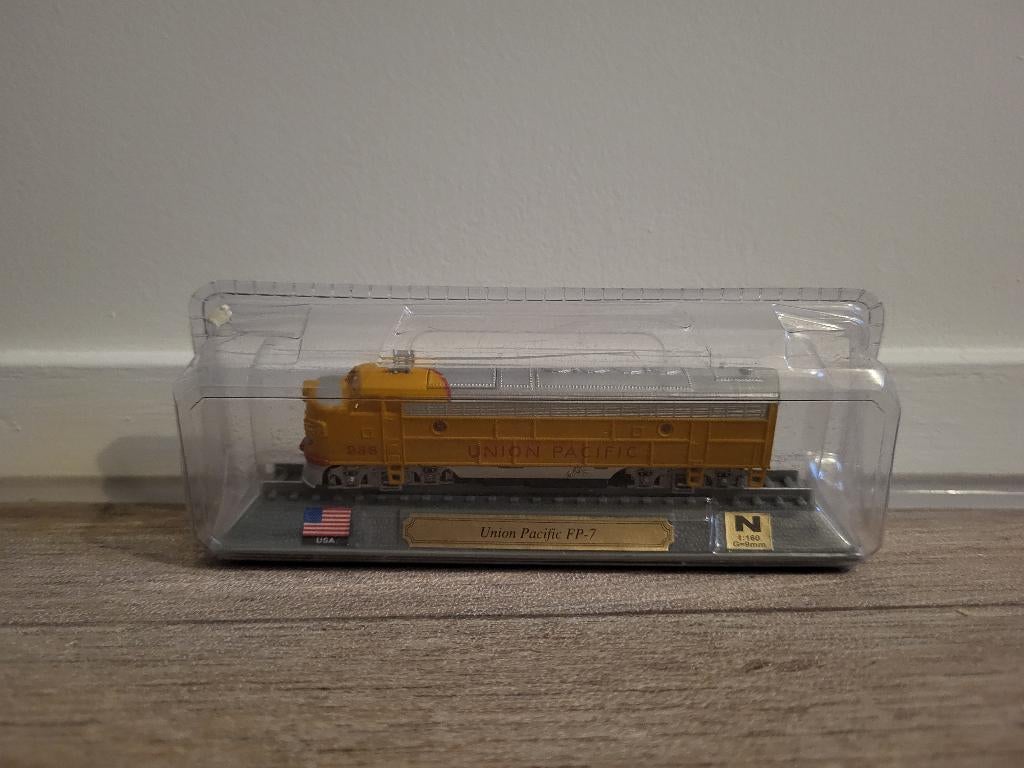 Locomotief schaalmodel VS Union Pacific FP7 Del Prado trein, Ophalen of Verzenden, Zo goed als nieuw
