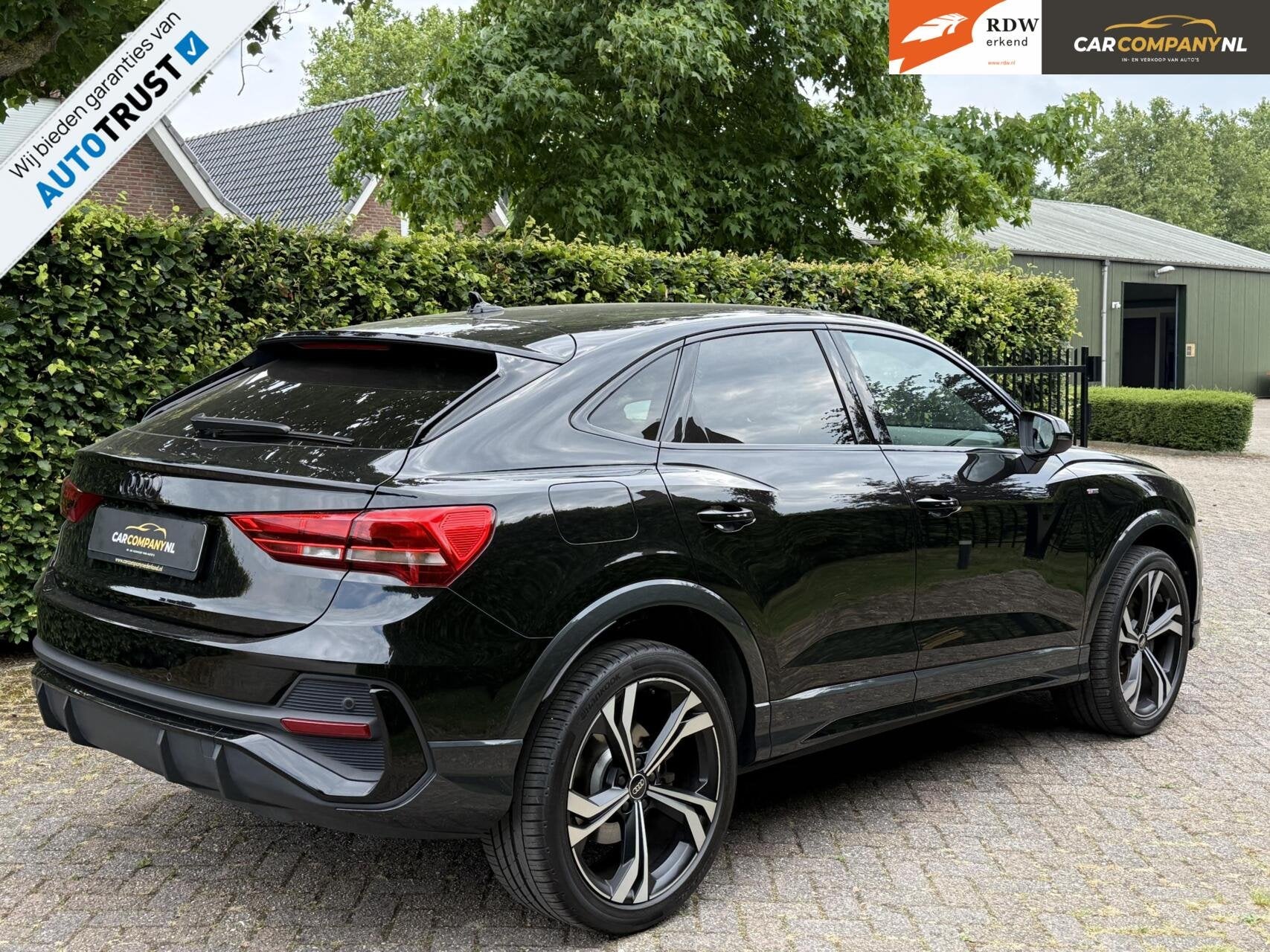 Audi Q3 Sportback|SLINE/Black edit.|SONOS|SFEER|Modelj. 2023, Auto's, Gebruikt, Zwart, Met garantie (alle), 245 pk