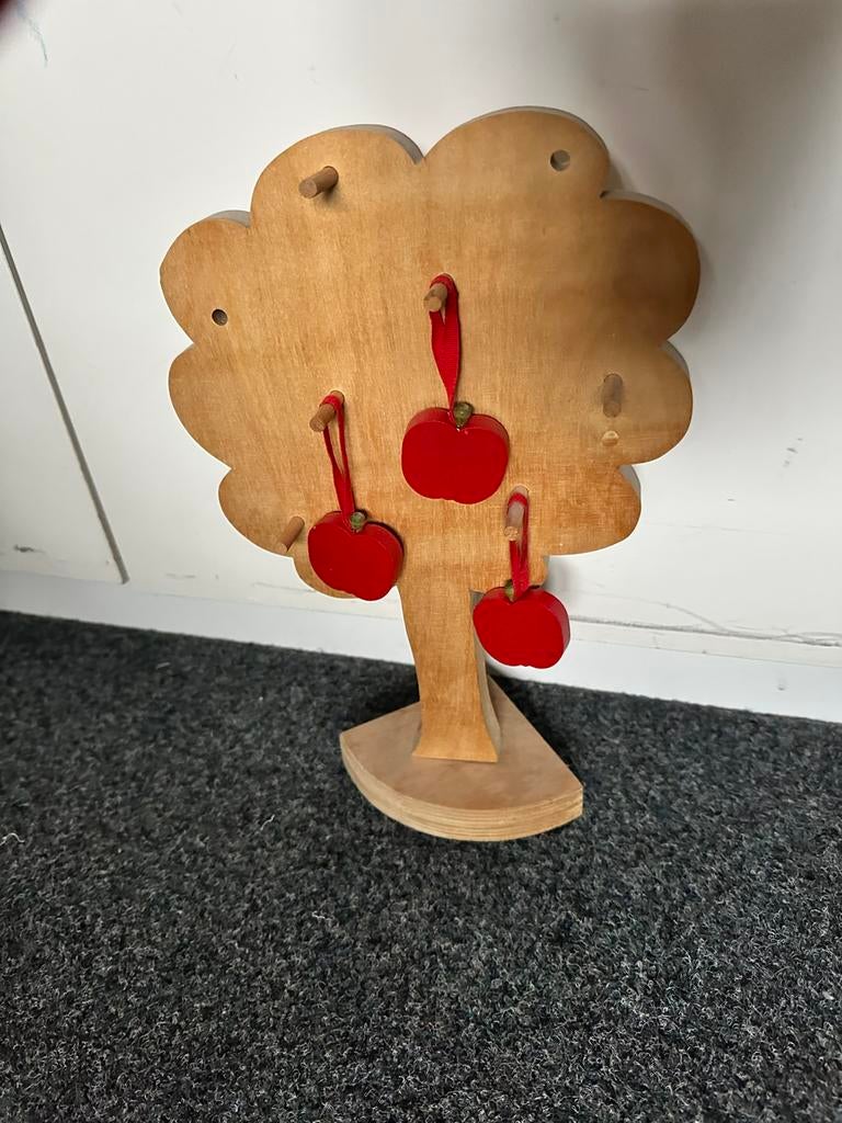 houten speelgoedboom 33 cm hoog, Ophalen of Verzenden, Zo goed als nieuw, Wanddecoratie