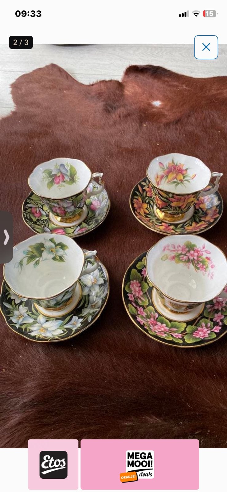 Royal albert provincial flowers, Ophalen