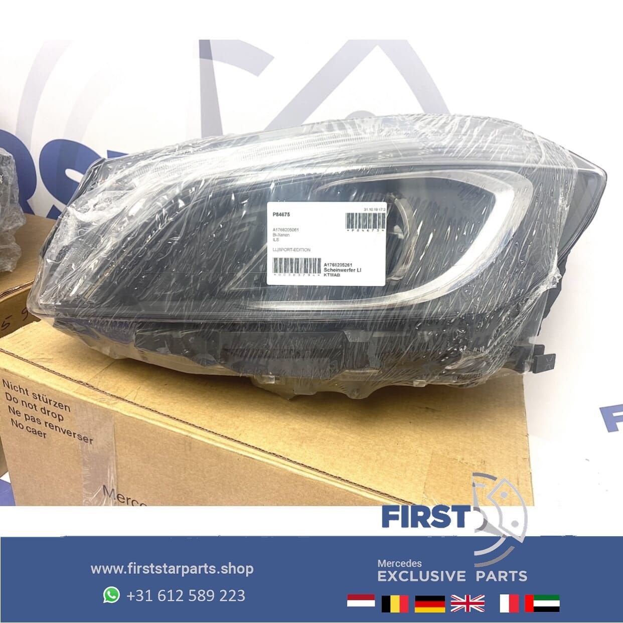 W176 A KLASSE ILS KOPLAMP LINKS RODE RING LED INTELLIGENT LI, Auto-onderdelen, Verlichting, Gebruikt, -, Ophalen of Verzenden