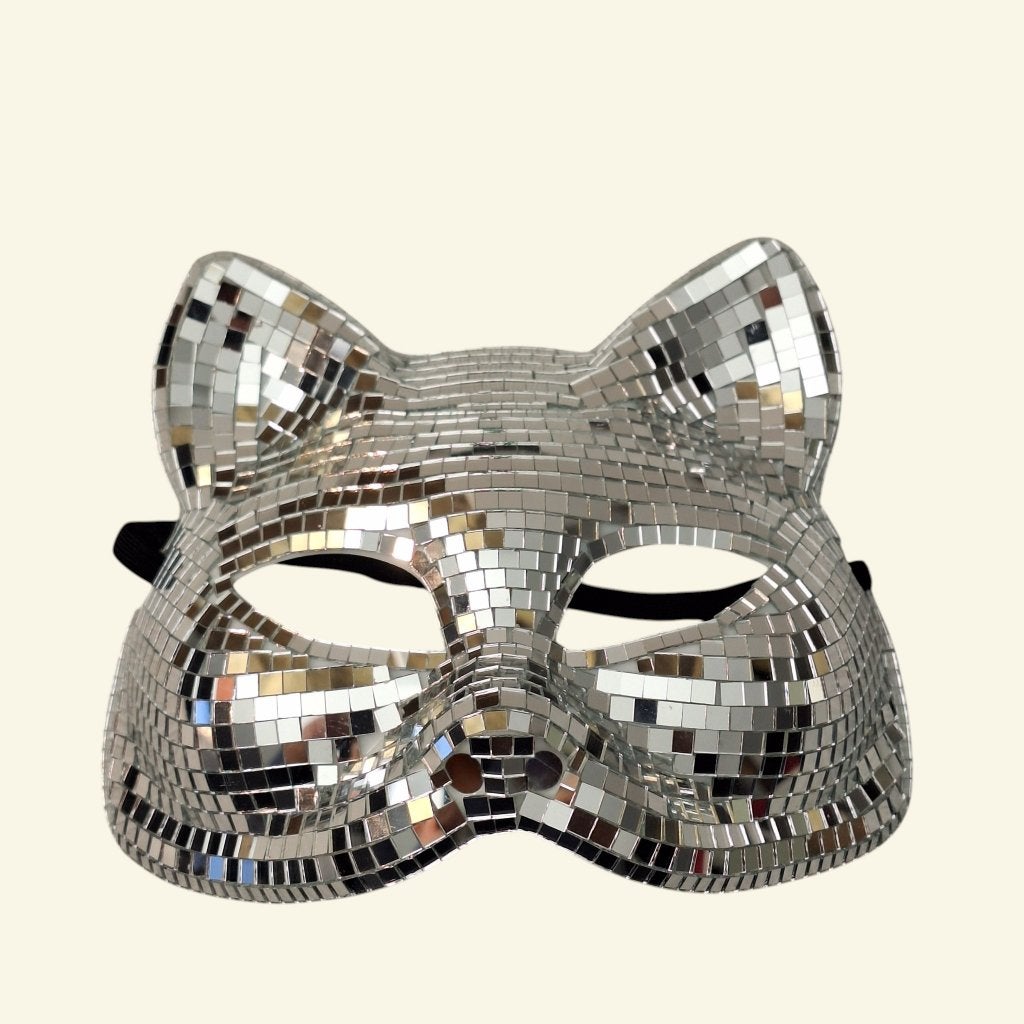 Flonkerend Kattandisco-masker - Nieuw, Ophalen of Verzenden, Nieuw, Feestartikel, Halloween of Griezel