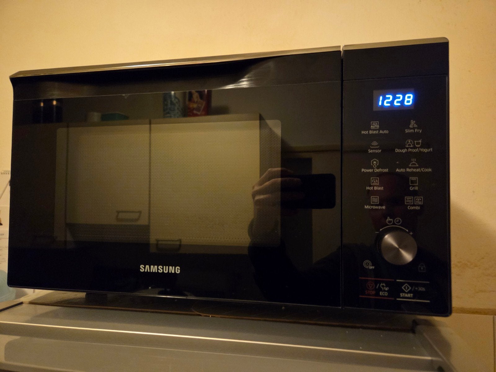 samsung combi magnetron met oven functie, Combimagnetron, Ophalen of Verzenden, Zo goed als nieuw, Draaiplateau