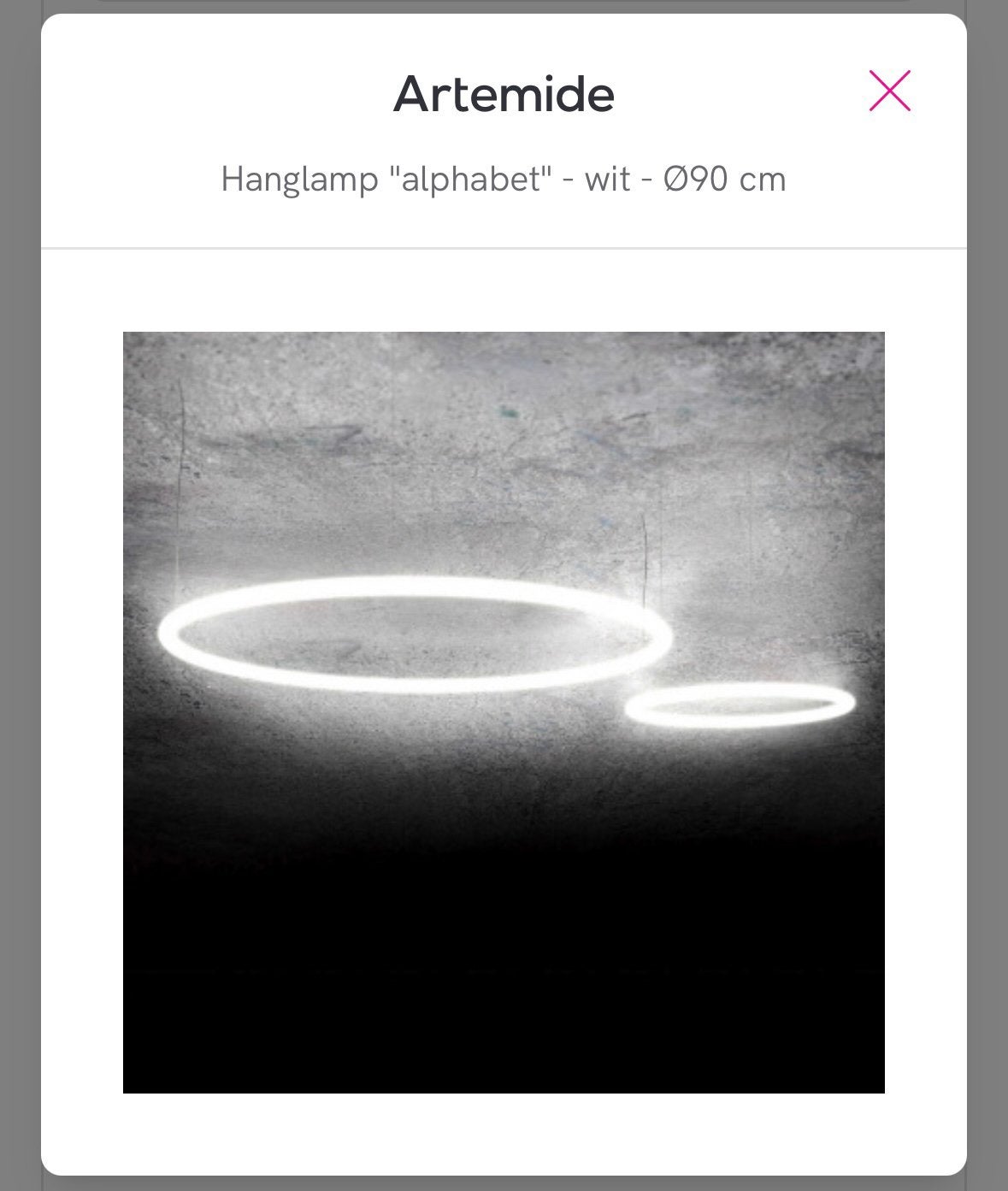 Artemide hanglamp nieuw in doos, Ophalen, Nieuw