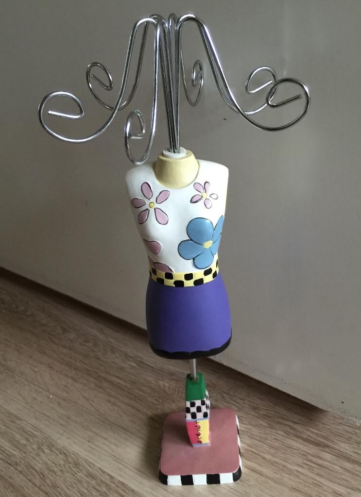 Sieradenrekje sieradenhanger oorbellenrekje mannequin dame, Sieraden, Tassen en Uiterlijk, Kettinghangers, Ophalen of Verzenden