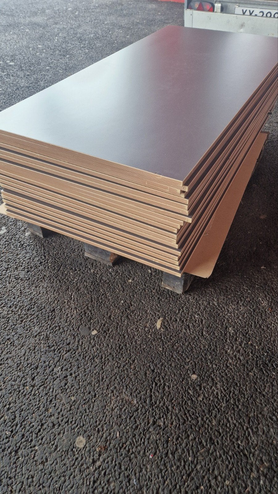 Tafelblad 160x80 cm - 18mm Donkergrijs Mat, Ophalen, Overige materialen, Modern, Strak, 50 tot 100 cm