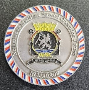 Coin Korps Mariniers Marsof, Ophalen of Verzenden, Marine, Nederland, Embleem of Badge