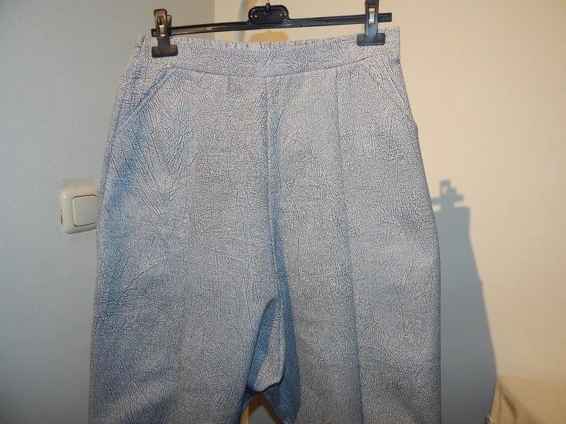 Elsewhere baggy broek laag kruis breuk print look M, Kleding | Dames, Broeken en Pantalons, Maat 38/40 (M), Overige kleuren, Verzenden