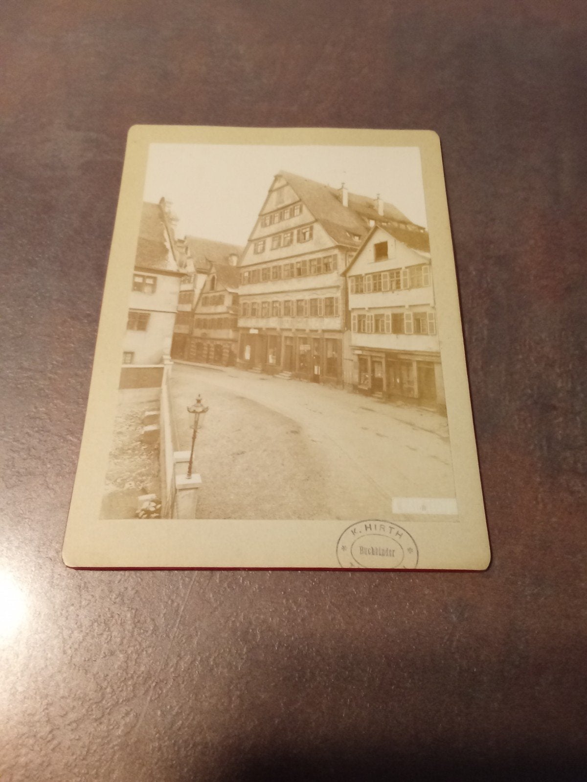 Oude foto straatbeeld in Duitsland, K. Hirth rond 1900, Verzamelen, Gebruikt, Foto, Voor 1940, Buitenland