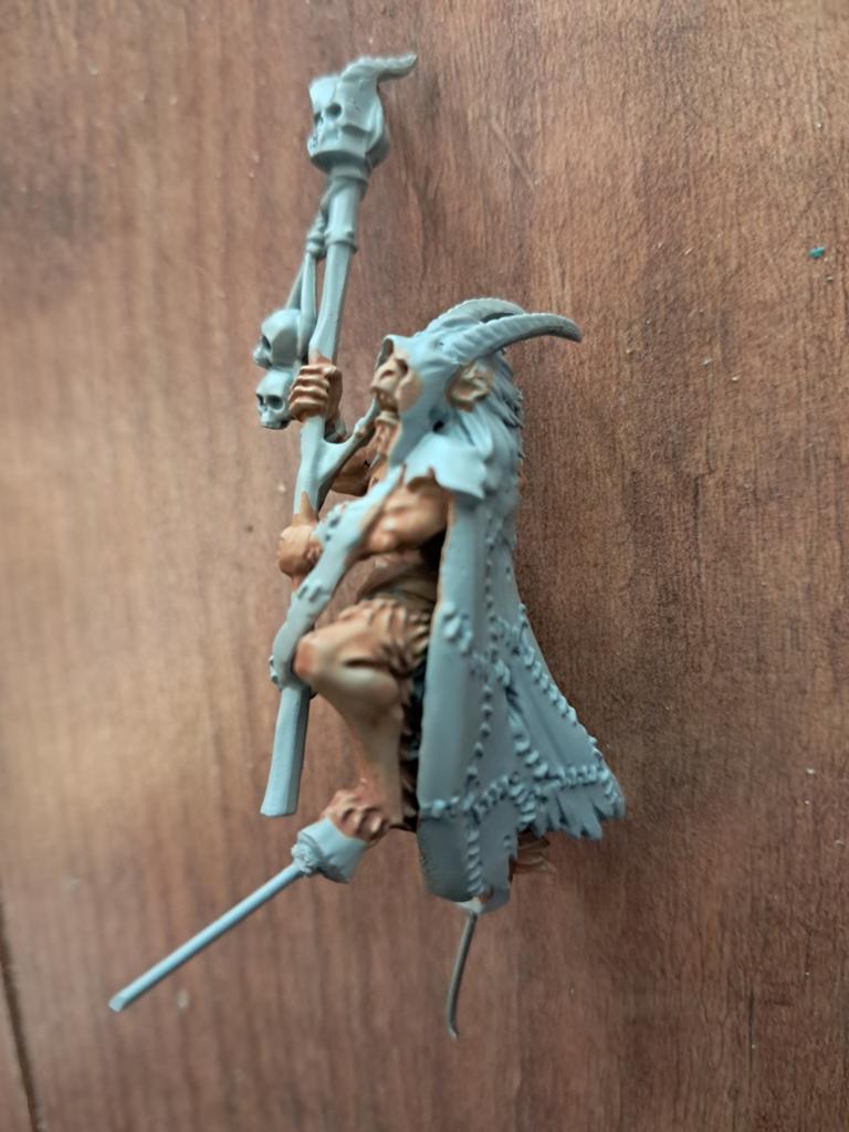 Warhammer Fantasy oldhammer Beastmen Shaman, Chaos,, Ophalen of Verzenden, Zo goed als nieuw, Warhammer, Figuurtje(s)